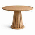 Table ronde en bois de chêne massif 120 cm